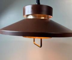Vintage Deense Hanglamp – Mid-Century Design – Jaren '60 Bruin/Koper